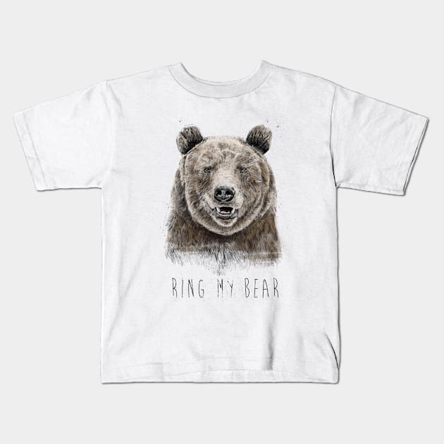 Ring my bear Kids T-Shirt by soltib